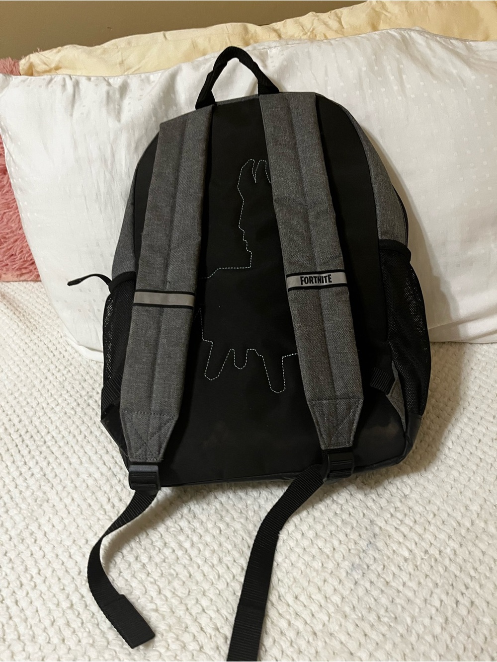 Fortnite Gray Backpack with Front Pocket - Picture 5 of 7